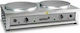 ItalStar Double Commercial Crepe Maker Electric with Stove Ø40cm