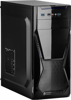 4world AK13BK Micro Tower Computer Case Black