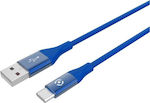 Celly USB 2.0 Kabel USB-C männlich - USB-A Blau 1.5m