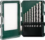 Metabo 8 Set Diamond Drill Bits Carbide with Cylindrical Shank for Masonry