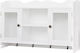 Висулка Витрина за хол от MDF със Стъкло Бял 68x17x44см