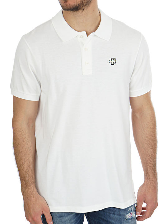 Franklin & Marshall Men's Short Sleeve Blouse Polo White