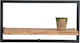 Regal Wand Lizard Frame Schwarz 65x25x35cm