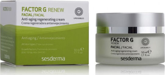 Sesderma Factor G Renew 24-часов Дневен Крем За Лице за Хидратация, Против Стареене и Стягане на Кожата с Центела Азиатика 50ml