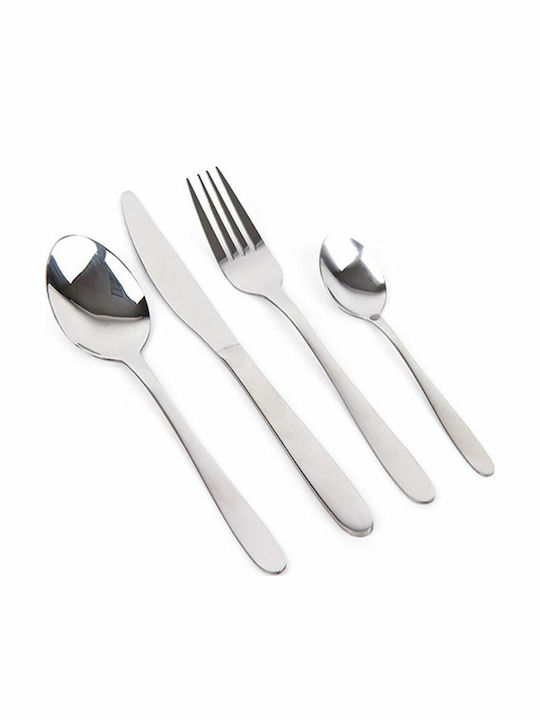 Excellent Houseware 16-Piece Stainless Steel 18/10 Silver Cutlery Set