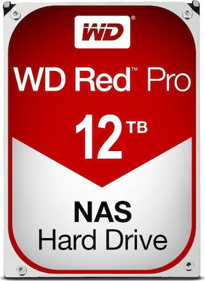 Western Digital Red Pro 12TB HDD Σκληρός Δίσκος 3.5" SATA III 7200rpm με 256MB Cache για NAS