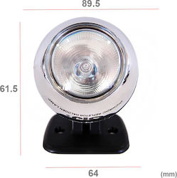 Autoline SJ-810AS Round Foglights Car Universal 12V 85W 8.5cm with White Lighting 2pcs