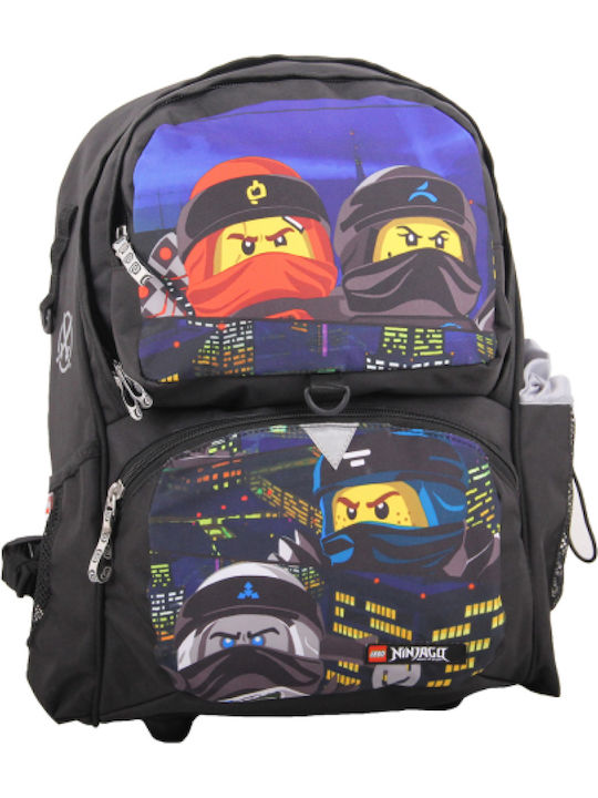 Lego Freshmen Ninjago Urban School Bag Backpack Elementary, Elementary in Black color 23lt