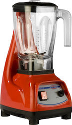 Johny Commercial Blender 1.2kW Red Red with Jug Capacity 2.5lt 24.5x18x45cm