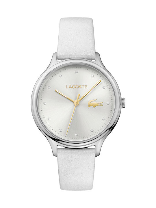 Lacoste Constance Watch with Black Leather Strap