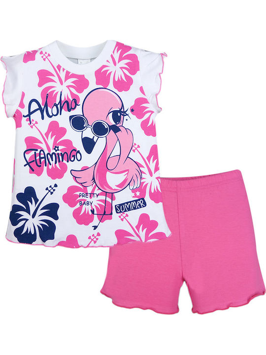 Pretty Baby Pijama pentru copii De vară Fuchsia