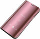 Hurtel Clear View Book Πλαστικό Ροζ Χρυσό (Gala...