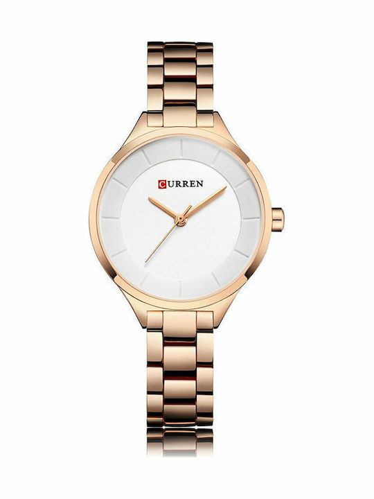 Curren Women's Watch with Metal Bracelet Rose G...