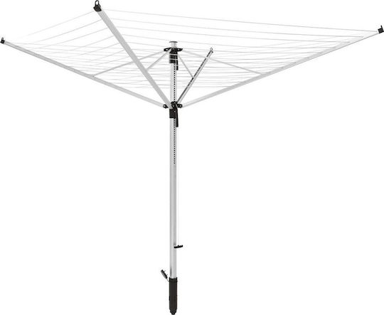 Leifheit LinoLift 600 Folding Floor Clothes Drying Rack for Garden made of Aluminum 17x15.5cm