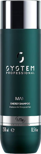 System Professional nergy Code Man Triple M1E Shampoos Reconstruction/Nourishment for All Hair Types 250ml