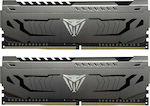 Patriot Viper Steel 16GB DDR4 RAM με 2 Modules (2x8GB) και Ταχύτητα 4400 για Desktop