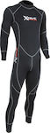 XDive Vortex Full Diving Suit Double Lined with Zip Black 5mm 64063