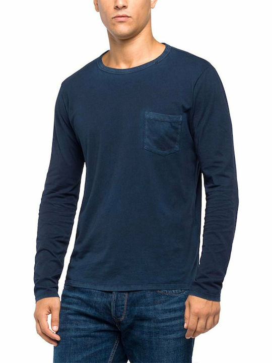 Replay Men's T-shirt Navy Blue