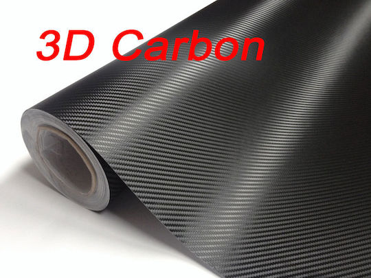 Benzi Autocolante Auto Carbon 35 x 50cm în Culoarea Negru 1buc