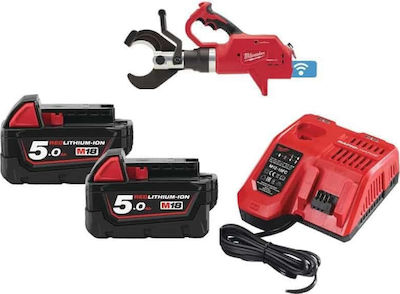 Milwaukee M18 HCC75R-502C Ηλεκτρικός Κόφτης Καλωδίων Μπαταρίας Λιθίου 18V 2x5Ah