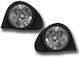 Auto Gs Rotund Faruri antipană Auto Renault Megane 1998-2002 cu Alb Iluminare 2buc