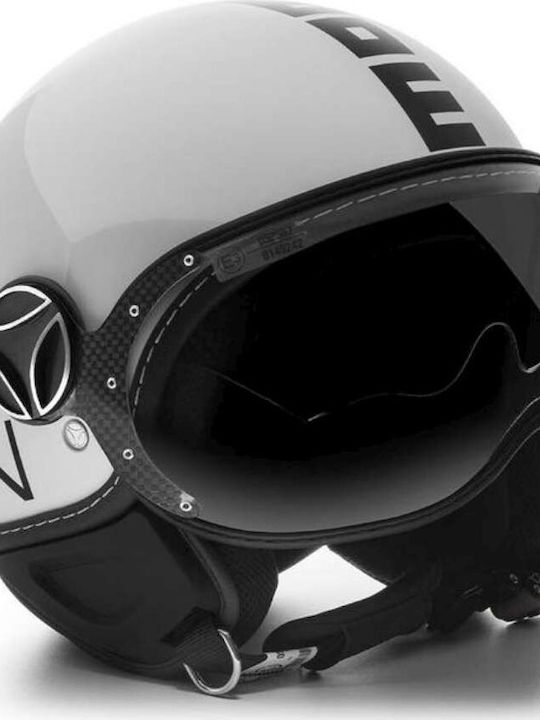 MomoDesign FGTR Evo White Gloss-Black Motorradhelm Jet 1200gr 1001003008