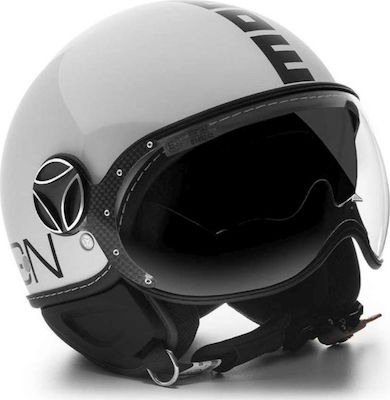 MomoDesign FGTR Evo White Gloss-Black Motorradhelm Jet 1200gr 1001003008