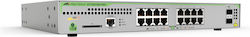 Allied Telesis GS970M/18PS Managed L3 Switch with 16 Gigabit (1Gbps) Ethernet Ports and 2 SFP Ports