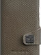 Click & Slide Leather Men's Wallet Cards with RFID and Slide Mechanism Khaki