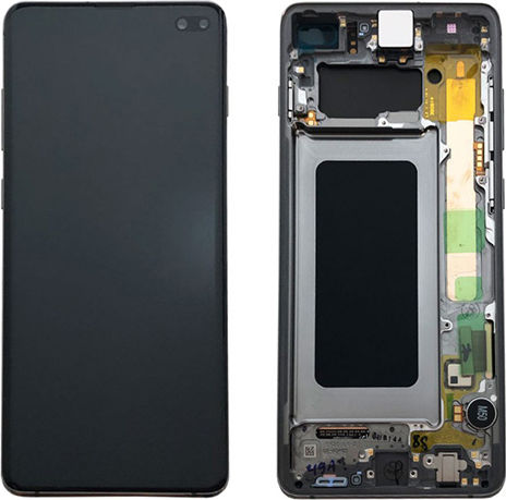 Samsung Οθόνη με Μηχανισμό Αφής και Πλαίσιο για Galaxy S10+ (Μπλε)