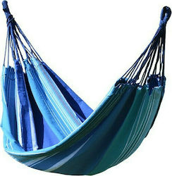 Cattara Textil Hammock Single Hammock Blue-White 200x100cm