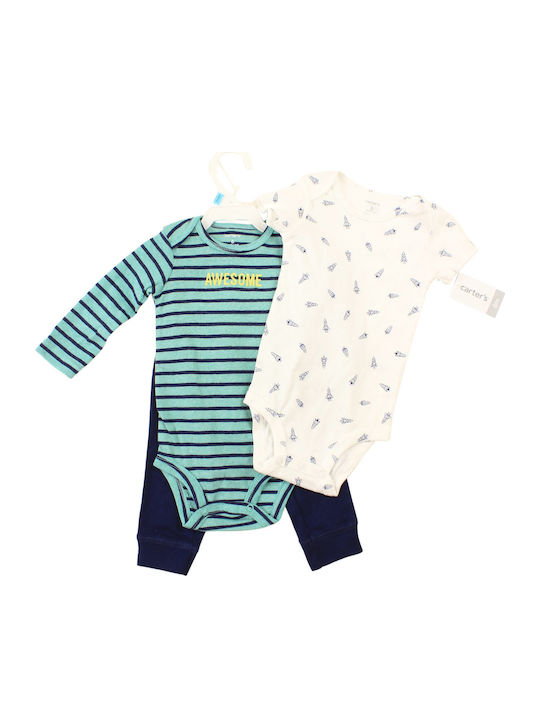 Carter's Baby Bodysuit Set Long-Sleeved Multicolour