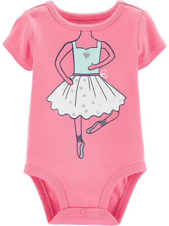 Carter's Mâneca scurta Fuchsia