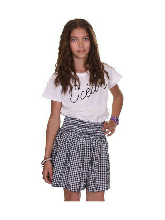 Name It Kids Skirt Checked Blue