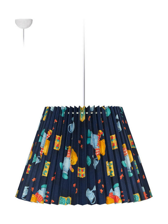 Starlight Kids Plastic Single Ceiling Light E27 Blue 34x23cm