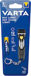 Varta Rechargeable Keychain Flashlight LED with Maximum Brightness 12lm