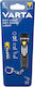 Varta Rechargeable Keychain Flashlight LED with Maximum Brightness 12lm Black