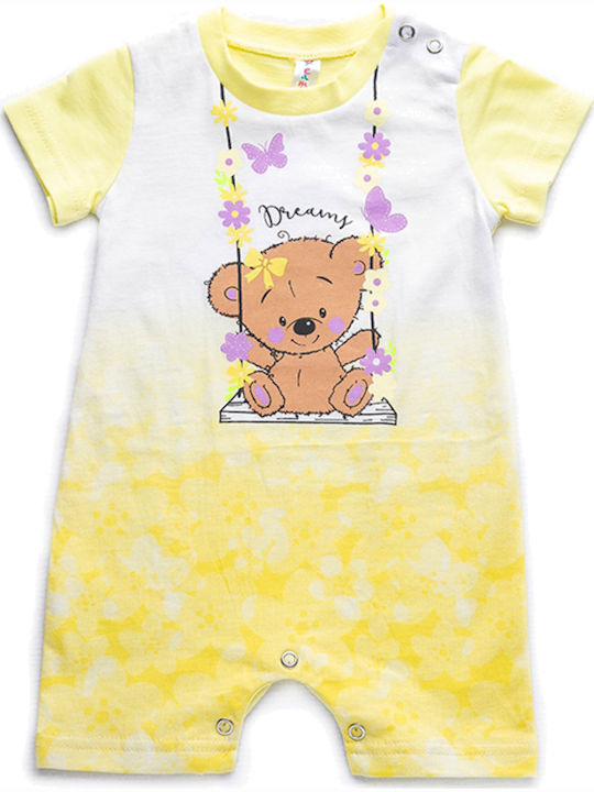 Dreams by Joyce Baby Bodysuit Short-Sleeved Yellow