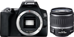 Canon DSLR Aparat foto EOS 250D Cadru de recortare Kit (EF-S 18-55mm F4-5.6 DC III) Negru