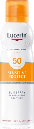 Eucerin Sensitive Protect Αντηλιακή Λοσιόν Σώματος SPF50 σε Spray 200ml