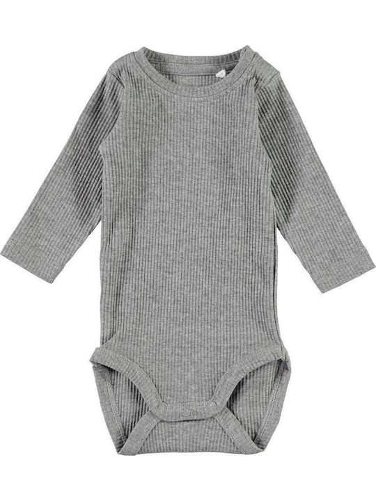 Name It Baby Strampler Langärmliges Gray