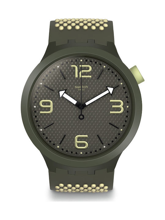 Swatch Big Bold Uhr mit Orange Kautschukarmband