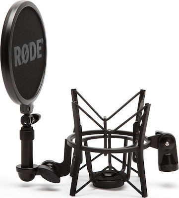 Rode SM-6 400810020 Berg Mikrofon Schwingungsdämpfende Basis mit Pop-Filter