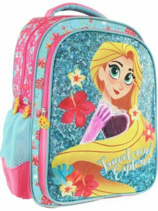 Diakakis Tangled School Bag Backpack Elementary, Elementary in Pink color