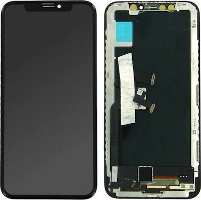 OLED Mobile Phone Screen Replacement with Touch Mechanism for iPhone X (Black)