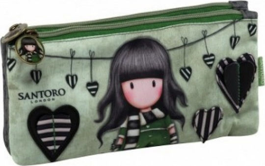 SANTORO Gorjuss Sparkle & Bloom Girls Pencil Case 775GJ11 Catch A