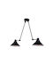 Nowodvorski Techno Pendant Light Two-Light Bell for Socket E27 Black