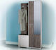 Irma Eingangsmöbel mit Spiegel / Garderobe / Schuhschrank & Schrank 95x35x175cm