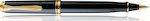 Pelikan Souveran R600 Rollerball Black με Μπλε Μελάνι