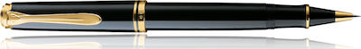 Pelikan Souveran R800 Rollerball Black με Μπλε Μελάνι